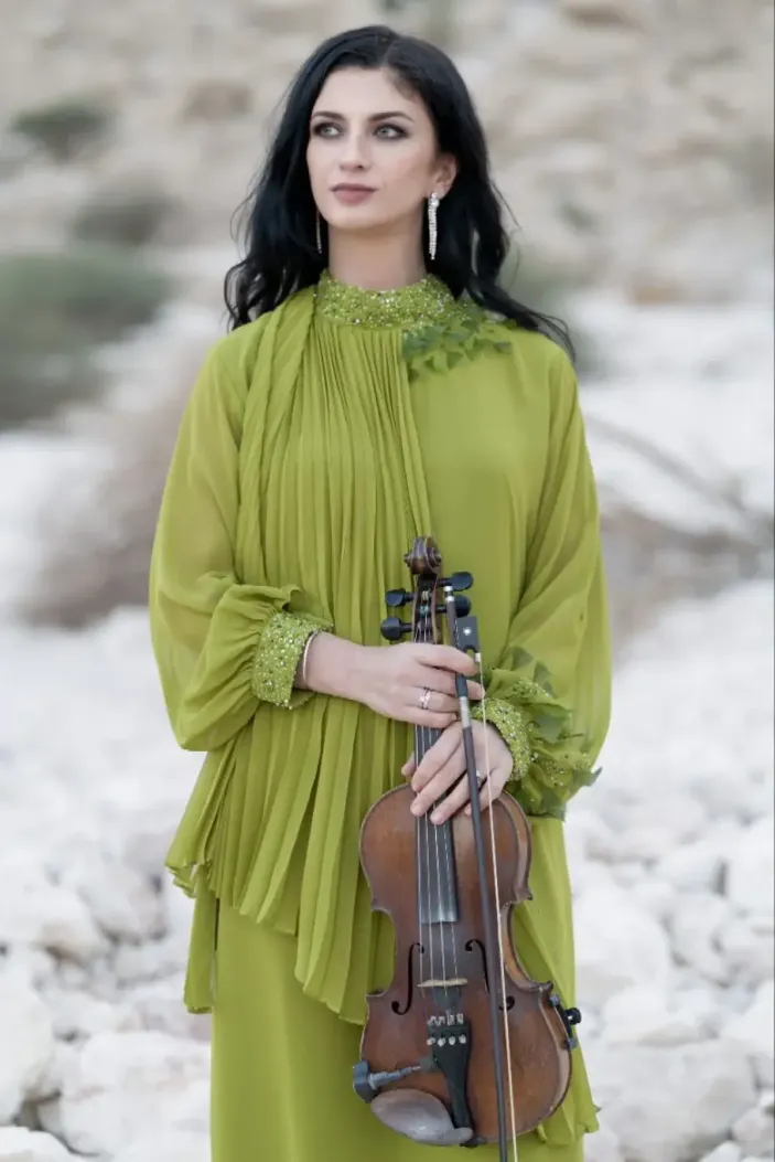 Anna Violinist Dubai at Photoshoot in Al Ain UAE